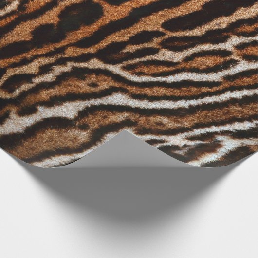 achtergrondtextuur van leopard-vacht cadeaupapier (Hoek)