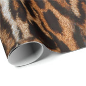 achtergrondtextuur van leopard-vacht cadeaupapier (Rol Hoek)