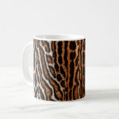achtergrondtextuur van leopard-vacht koffiemok (Voorkant links)