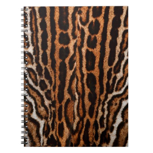 achtergrondtextuur van leopard-vacht notitieboek (Voorkant)