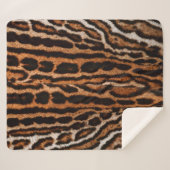 achtergrondtextuur van leopard-vacht sherpa deken (Voorkant (horizontaal))