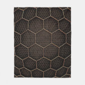Achtergrondtextuurhexagonraster d fleece deken (Voorkant)