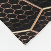 Achtergrondtextuurhexagonraster d fleece deken (Hoek)