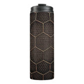 Achtergrondtextuurhexagonraster d thermosbeker (Voorkant)