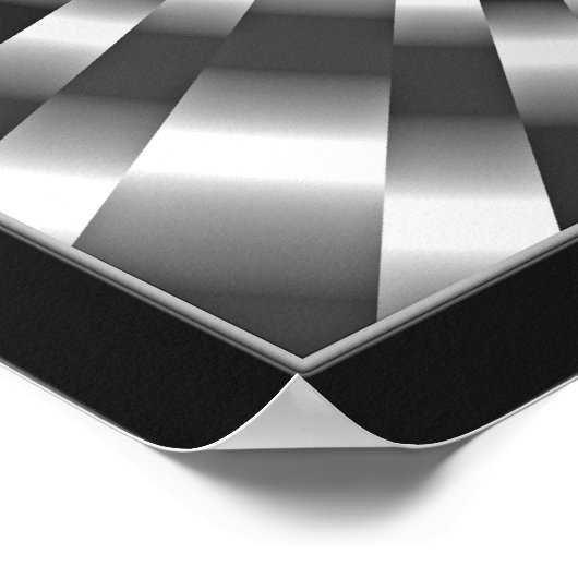 Achtergrondtunneloptische illusie poster (Hoek)