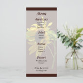 Achtergrondverlichte Zonnebloem Bruiloftsmenu Menu (Staand voorkant)