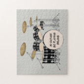 Achtergrondverlichting trommelset legpuzzel (Verticaal)