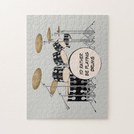 Achtergrondverlichting trommelset legpuzzel (Verticaal)