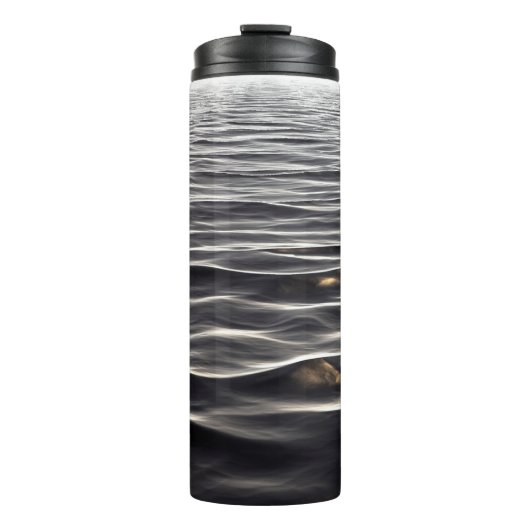 Achtergrondwater van de textuur van de banner thermosbeker (Voorkant)