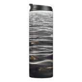 Achtergrondwater van de textuur van de banner thermosbeker (Geroteerd rechts)