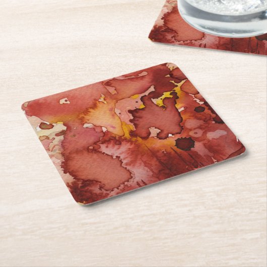 achtergrondwaterverf 3 kartonnen onderzetters (Schuin)