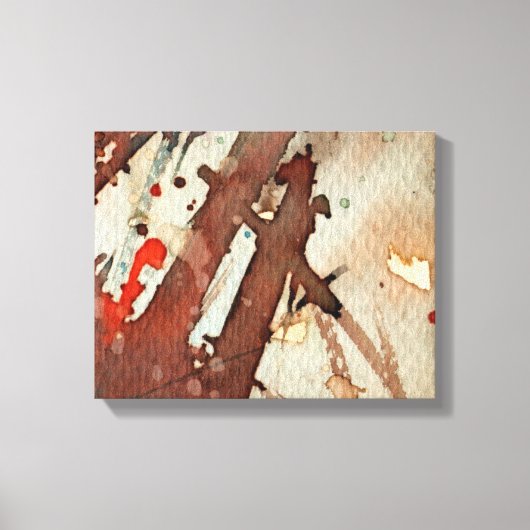 achtergrondwaterverf 5 canvas afdruk (Voorkant)