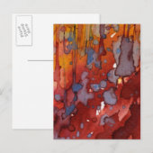 achtergrondwaterverf 7 briefkaart (Voorkant / Achterkant)