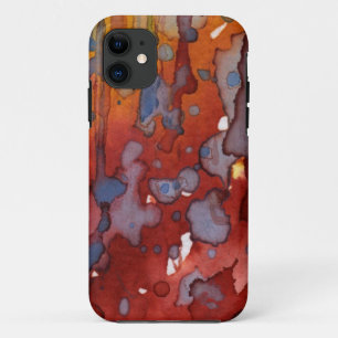 achtergrondwaterverf 7 iPhone 11 hoesje