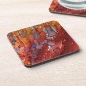 achtergrondwaterverf 7 drankjes onderzetter (Linkerzijde)