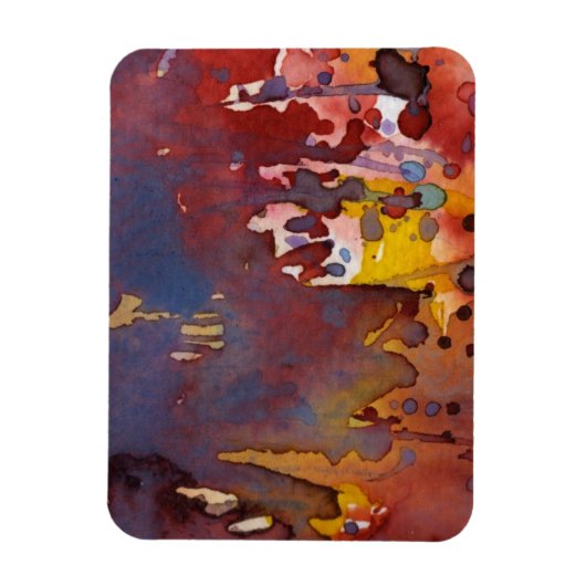 achtergrondwaterverf 8 magneet (Verticaal)