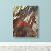 achtergrondwaterverf canvas afdruk (Insitu (Houten vloer))