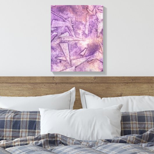 achtergrondwaterverf canvas afdruk (Insitu (Slaapkamer))