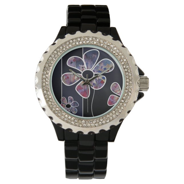 achtergrondwaterverf horloge (Voorkant)