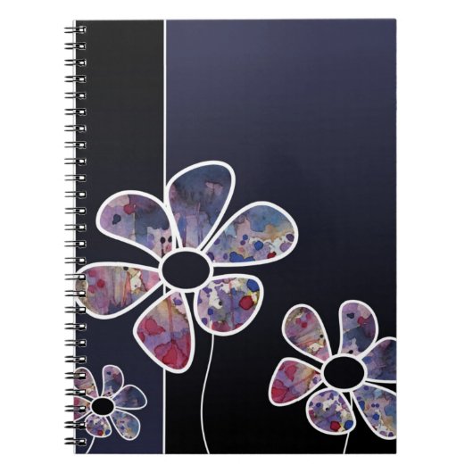 achtergrondwaterverf notitieboek (Voorkant)
