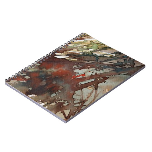 achtergrondwaterverf notitieboek (Linkerzijde)