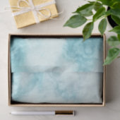 Achtergrondweefselpapier voor marmer met turquoise tissuepapier (Geschenk)