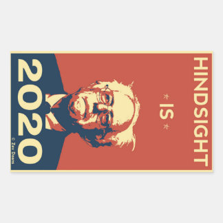 ACHTERGRONDZICHT IS 2020 RECHTHOEKIGE STICKER