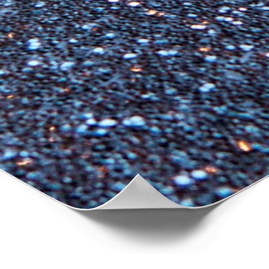 Achtergrondzilverglitter Poster (Hoek)