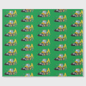 Achterhoes in sneeuwpakpapier cadeaupapier (Vlak)