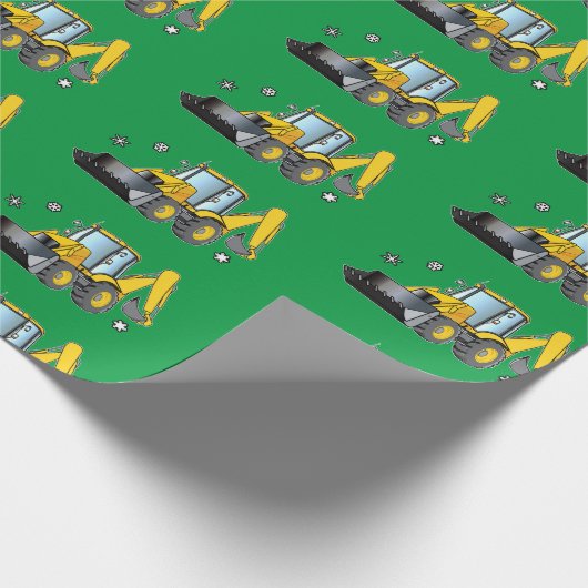 Achterhoes in sneeuwpakpapier cadeaupapier (Hoek)