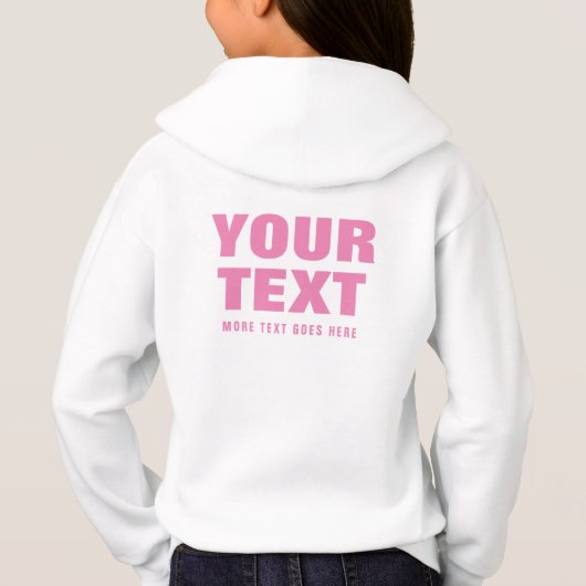 Achterkant bedrukt grote lettertype tekst Kinder m (Achterkant)