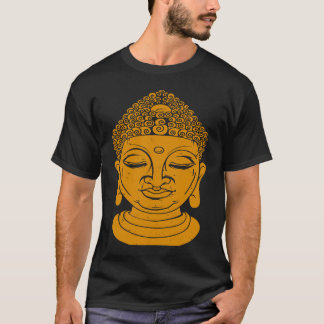 Achterkant Boeddha Hoofd Meditatie en Yoga T-shirt