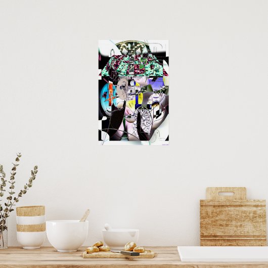 Achterkant collage 1.3 poster (Keuken)