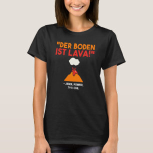 Achterkant De bodem is lava vulkaan Vesuvius uitba T-shirt
