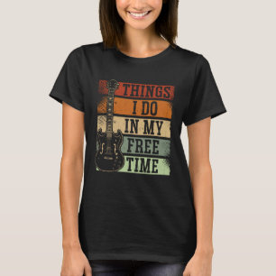 Achterkant Dingen Die Ik Doe In Mijn Vrije Tijd Gi T-shirt