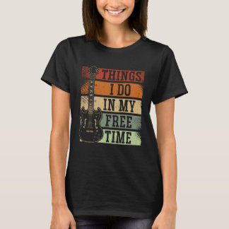 Achterkant Dingen Die Ik Doe In Mijn Vrije Tijd Gi T-shirt