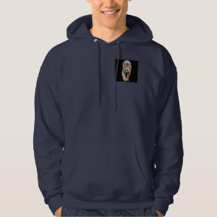 Achterkant en voorontwerp loopSjabloon Mannen Hoodie
