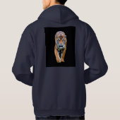 Achterkant en voorontwerp loopSjabloon Mannen Hoodie (Achterkant)