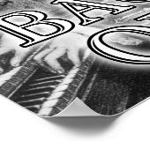 Achterkant grappig Poster Onderteken klassieke muz (Hoek)