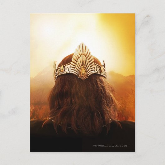 Achterkant hoofd met kroon briefkaart (Voorkant)