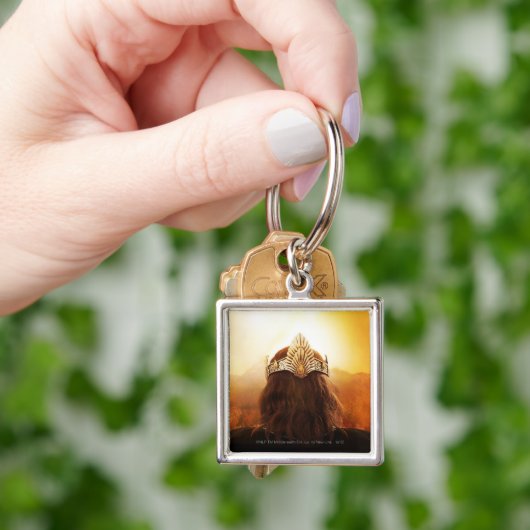 Achterkant hoofd met kroon sleutelhanger (Hand)