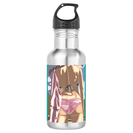 Achterkant keel schoonheidswaterfles waterfles (Voorkant)