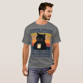 Achterkant koffie Drink EFFOC Cat T-shirt (Voorkant volledig)