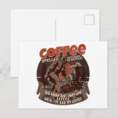 Achterkant koffie is EFFOC Feestdagenkaart (Voorkant / Achterkant)