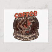 Achterkant koffie is EFFOC Feestdagenkaart (Voorkant)