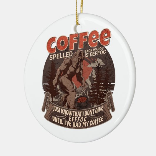 Achterkant koffie is EFFOC Keramisch Ornament (Links)