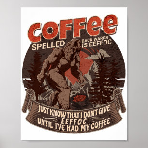 Achterkant koffie is EFFOC Poster