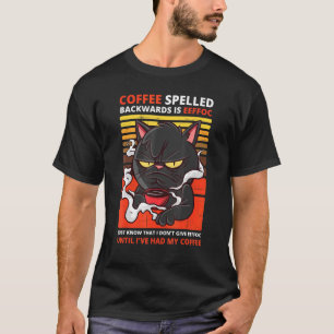 Achterkant koffie is zwarte Drink van Eeffoc T-shirt