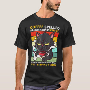 Achterkant koffie is zwarte Drink van Eeffoc T-shirt