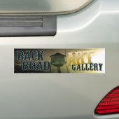 Achterkant kunstgalerijbumper sticker (Op auto)